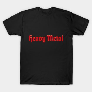 Heavy Metal (3D / Red) T-Shirt